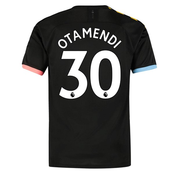 Camiseta Manchester City NO.30 Otamendi 2ª 2019 2020 Negro